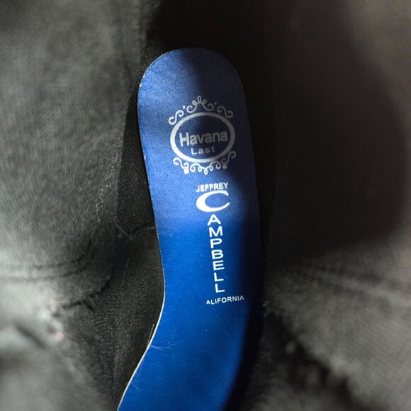 Jeffrey Campbell Rainboot Black Rubber Pointed Pull On Chelsea Ankle Bootie Sz 8 - Picture 9 of 9